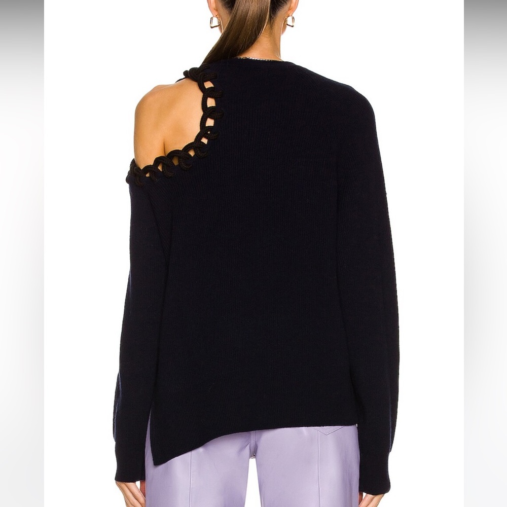 MONSE rope cut out shoulder sweater - Picture 5 of 7